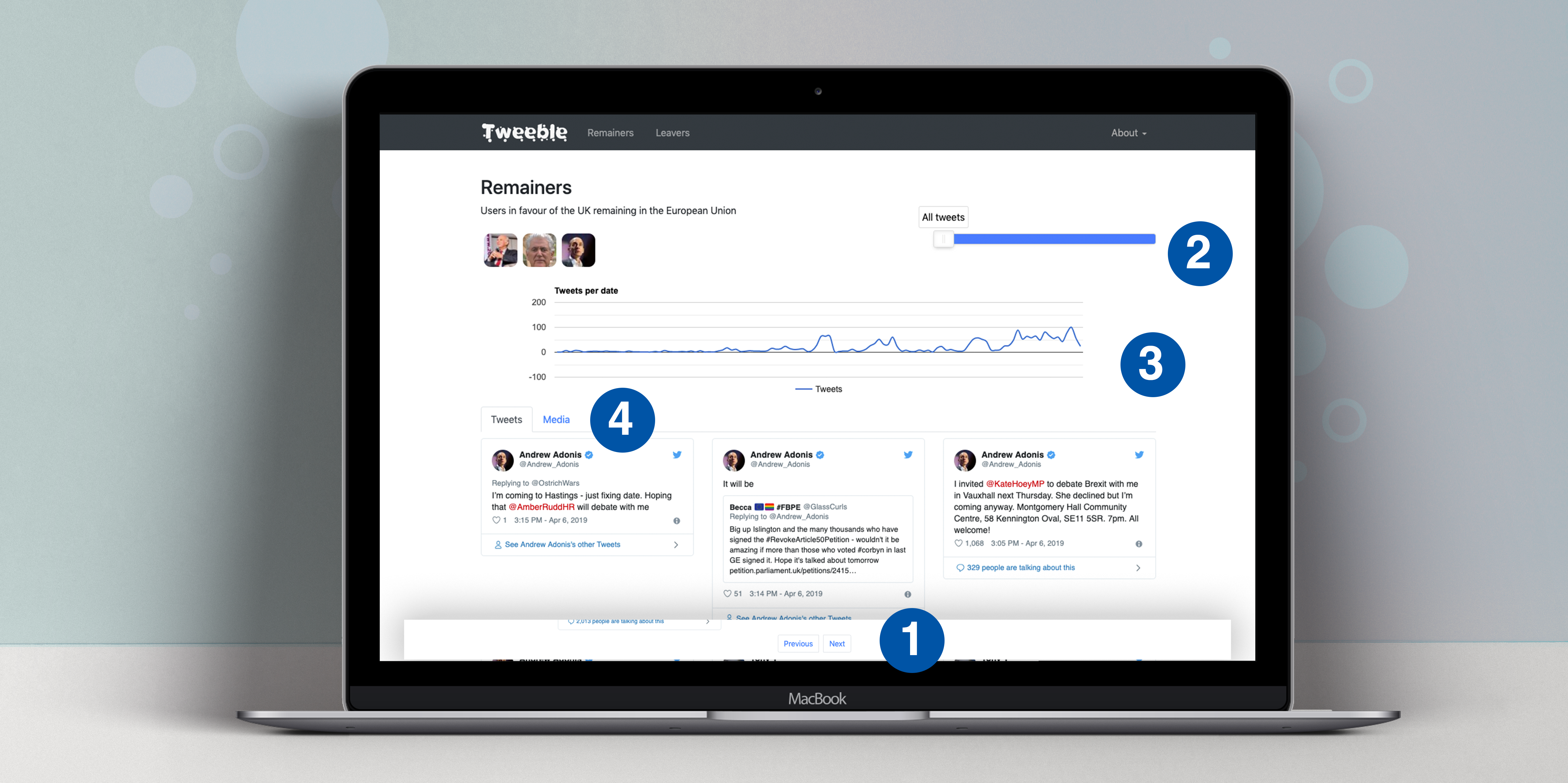 Tweeble bubbles page